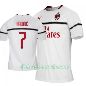 AC Milan Dres Nikola Kalinic 7 Gostujući 2018/19 Kratkih Rukava